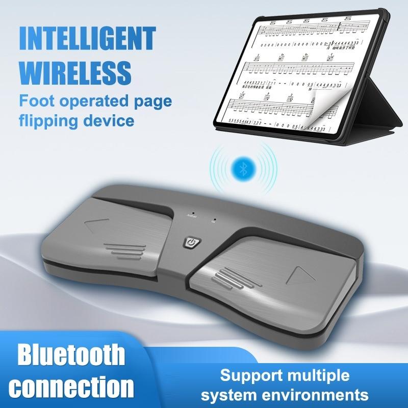 Беспроводная Bluetooth-педаль для перелистывания страниц Интеллектуальная беспроводная BT-педаль для перелистывания страниц Для электронных книг Пианино Гитара Ноты Перелистыватели